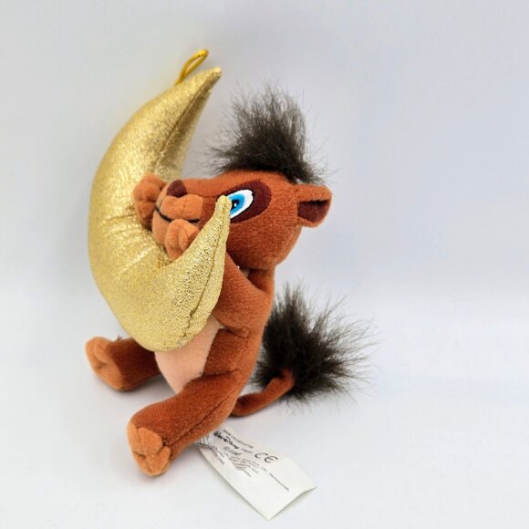 Scar Disney Christmas Ornament Holiday Plush Toy Gold Moon 2002 The Lion King - Picture 5 of 8